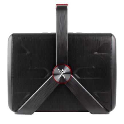 Bocina perfect choice xplotion inal&aacute;mbrica port&aacute;til color negro