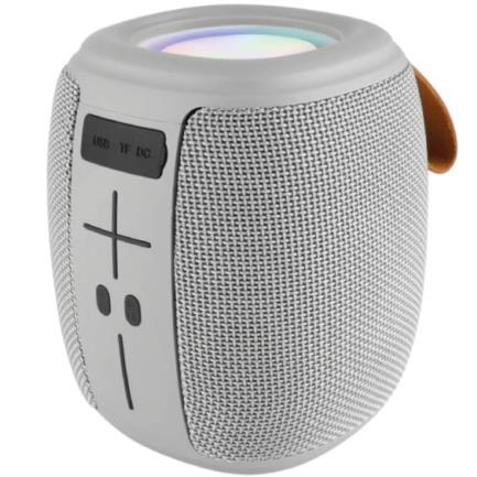MCCBOCAB179 - Bocina Perfect Choice Novel Drum Inalámbrica Bluetooth TWS RGB Color Gris