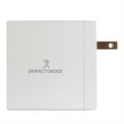Cargador de Pared Perfect Choice 65W USB-C para Laptop/Tablet/Smartphone - Vista 5