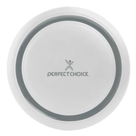 Cargador inalámbrico perfect choice universal 15w color blanco
