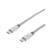 Cable USB Perfect Choice Tipo C a Tipo C Trenzado 1m Color Gris - Vista 5