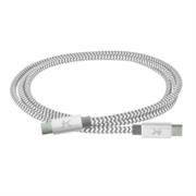 Cable USB Perfect Choice Tipo C a Tipo C Trenzado 1m Color Gris - Artículos Promocionales MAS RECIO