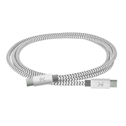 Cable USB Perfect Choice Tipo C a Tipo C Trenzado 1m Color Gris - Vista 2