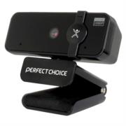 Cámara web perfect choice fhd 1920x1080 enfoque automático usb 2 micrófonos internos color negro