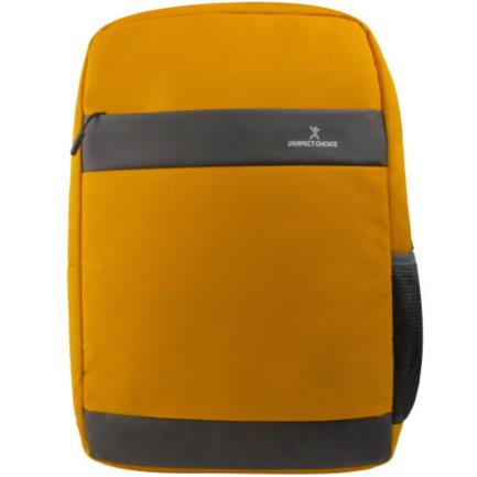 Mochila perfect choice bold para laptop 15.6" color amarillo