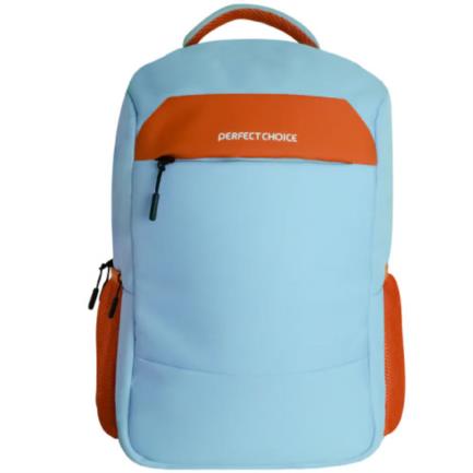 Mochila Perfect Choice Fearless para Laptop 15.6" Color Azul-Naranja - Artículos Promocionales MAS RECIO