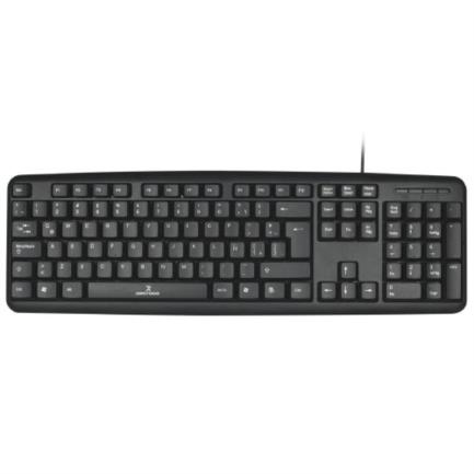Teclado perfect choice básico alámbrico usb color negro