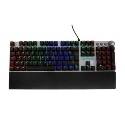 Teclado vortred mec&aacute;nico programable con descansa mu&ntilde;ecas