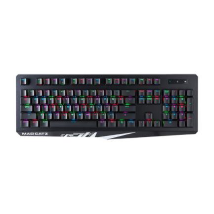 Teclado mad catz s.t.r.i.k.e. 4 gaming mec&aacute;nico rgb color negro