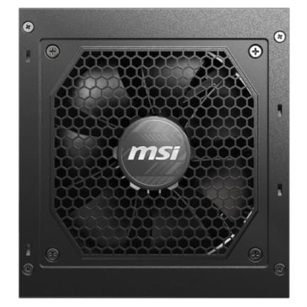 Fuente de Poder MSI MAG A850GL PCIE5 850W ATX 12V 80 Plus Gold Full Modular PCIe 5.0 24 pin Fan 120mm Negro - Vista 4