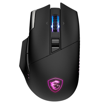 Mouse Inalámbrico Gamer MSI Versa Pro Wireless 26000 dpi RF Wireless/Bluetooth/USB-C Negro - MAS RECIO