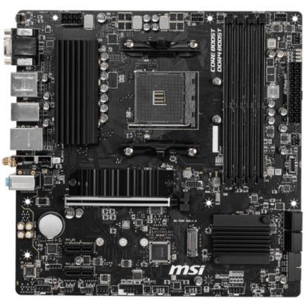 Tarjeta madre msi b550m pro-vdh wifi 4xddr4 128gb 4400mhz pcie 4.0 m.2 1xhdmi 1xdp 1xvga s am4 matx wi-fi bt