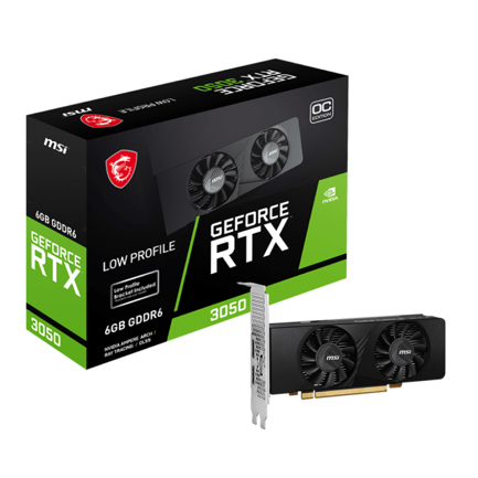 Tarjeta de Video MSI GeForce RTX 3050 LP 6G OC 6GB GDDR6 - MAS RECIO