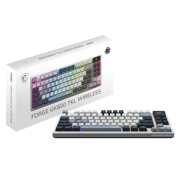 Teclado Gamer MSI Forge GK600 TKL Wireless Sky LED RGB Mecánico Inalámbrico USB/BT Multicolor Inglés - Vista 9