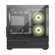 Gabinete Gamer MSI MAG PANO M110R Micro-ATX Vista Panorámica 270° Cristal Templado Negro - Vista 5