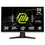 Monitor MSI Gaming MAG 244F 23.8" Full HD 180Hz 1ms Panel IPS HDMI/DisplayPort Negro - Vista 7