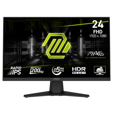 Monitor msi gaming mag 244f 23.8" full hd 180hz 1ms panel ips hdmi/displayport negro