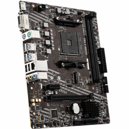 Tarjeta Madre MSI micro ATX A520M-A PRO S-AM4 AMD A520 HDMI 64GB DDR4 para AMD BIOS Actualizada para Serie Ryzen 5000 - Vista 3