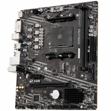 Tarjeta Madre MSI micro ATX A520M-A PRO S-AM4 AMD A520 HDMI 64GB DDR4 para AMD BIOS Actualizada para Serie Ryzen 5000 - Vista 4