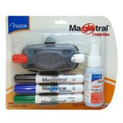 Estuche C/4 Marcadores Magistral Didáctico P/Pizarrón Blanco Colores Surtidos C/Borrador+Limpiador - Vista 2