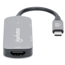 Docking Manhattan USB-C  3 Ptos HDMI 4K@60Hz USB-C - Vista 10