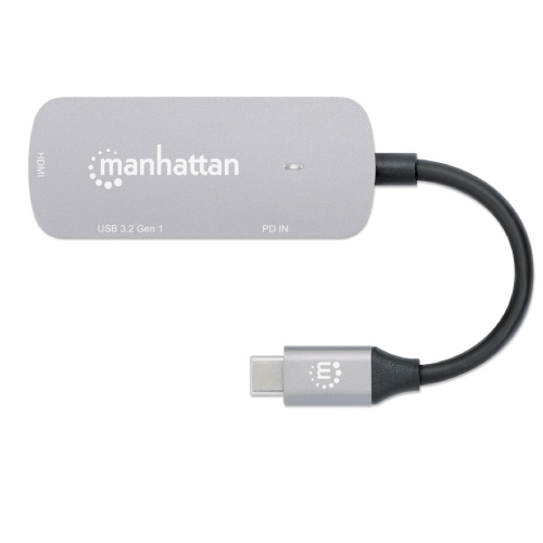 Docking manhattan usb-c  3 ptos hdmi 4k@60hz usb-c