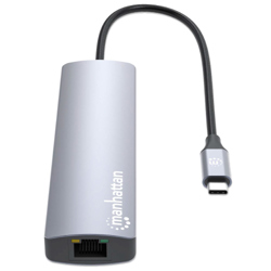 Estacion Docking Manhattan USB-C con lector de tarjetas - Vista 13