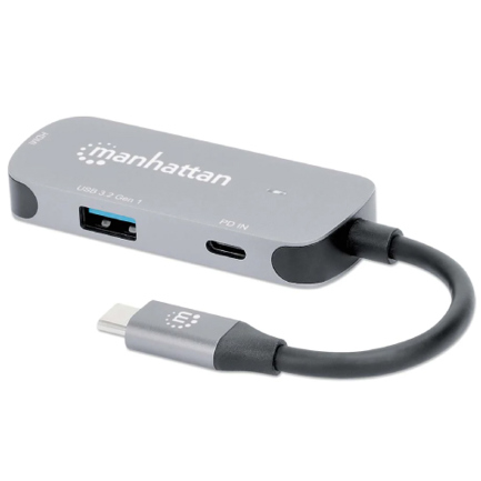Docking Manhattan USB-C  3 Ptos HDMI/USB-A/USB-C PD - Vista 2