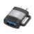 Adaptador Manhattan USB-C a USB-A V3.2 Aluminio Color Negro-Gris Espacial - Vista 4