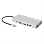 Docking Manhattan USB-C para Triple Monitor HDMI/USB-C/PD/SD/micro SD - Vista 9