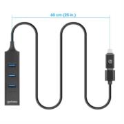 Adaptador de Red Manhattan USB A/C con Hub V3 Color Negro - Vista 8