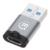 Adaptador USB-C V3.2 Gen1 AM-CH 5Gbps 3A Aluminio Gris Espacial/Negro - Vista 8