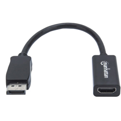 Adaptador Manhattan DisplayPort M a HDMI H Cable 15cm 1080P - Vista 9