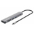 Docking USB-C Manhattan 7 puertos HDMI 2xUSB-A USB-C Datos PD Lector - Vista 3