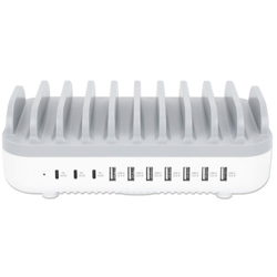 Estacion de carga MANHATTAN USB-C/USB-A 10 disp 120W - Vista 8