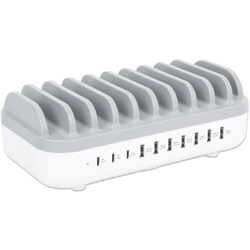Estacion de carga MANHATTAN USB-C/USB-A 10 disp 120W - Vista 12