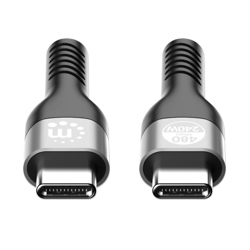 Cable Manhattan USB-C de Carga USB2.0 2m Color Negro - Vista 9