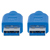 Cable USB MANHATTAN V3.2 A-A  1.8M Azul 5 Gbps - Vista 4