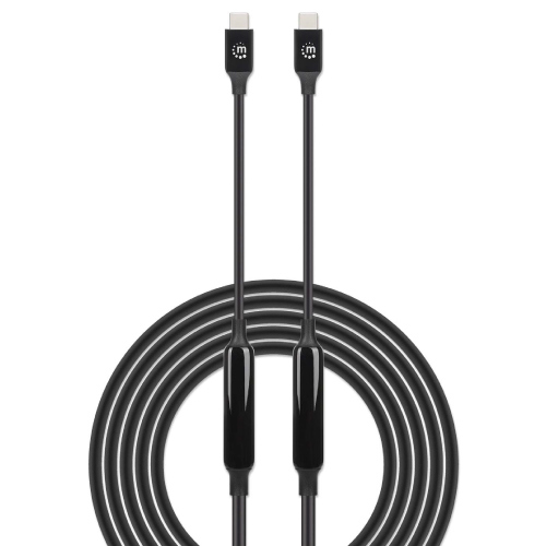 Cable USB-C MANHATTAN V3.2 C-C  3.0M 10Gbps 60W - Vista 3