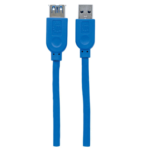 Cable manhattan usb v3.2 ext  tipo a  1.0m azul 5gb