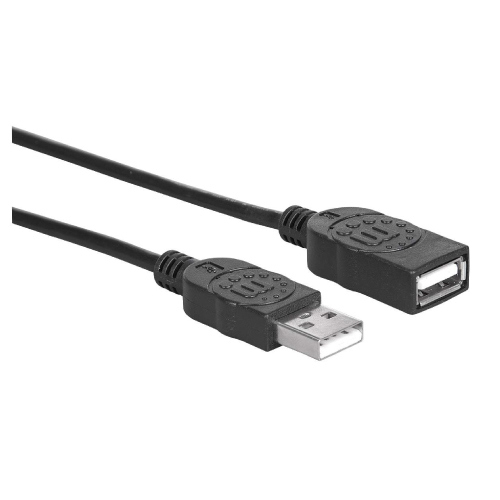 Cable Manhattan USB V2.0 Ext Tipo A  0.9M Negro - Vista 8