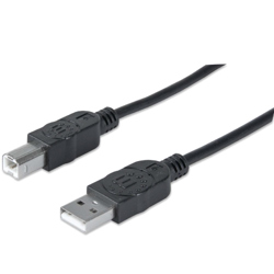 Cable Manhattan USB V2.0 A-B  0.9M Negro - Vista 7