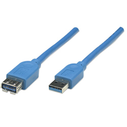 Cable Manhattan USB V3.2 Ext Tipo A  3.0M Azul 5 G - Vista 7