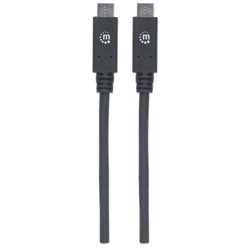 Cable Manhattan USB-C V3.2 C-C  1.0M 10Gbps 100W 6