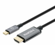 Cable Manhattan USB-C a HDMI M 1.0M 4K@60Hz Negro - Vista 4