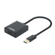 Adaptador Manhattan USB 3.2 Gen 1 Tipo-A Macho a HDMI Hembra 1080p Color Negro - Vista 7