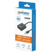 Adaptador Manhattan USB 3.2 Gen 1 Tipo-A Macho a HDMI Hembra 1080p Color Negro - Vista 11