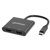 Convertidor USB-C Manhattan a HDMI 2 puertos 4K - MST - Vista 2