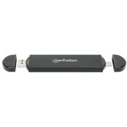 Gabinete SDD Manhattan USB-A / USB-C M.2 NVMe/SATA - Vista 4