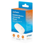 Mouse Optico Inalambrico Manhattan 2.4G Blanco - Vista 6